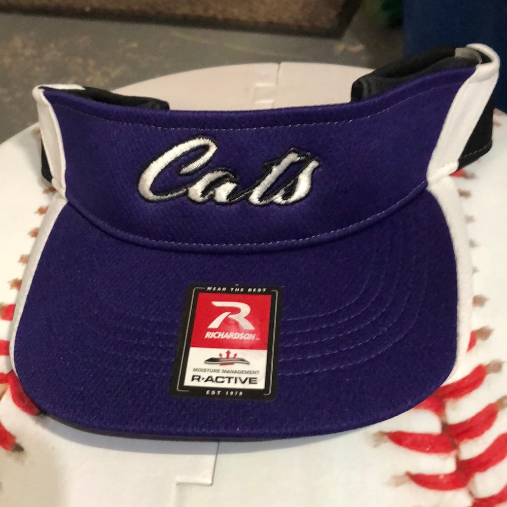 Cats Purple Men’s Richardson Adjustable Visor